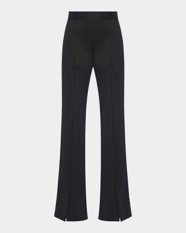 Slim Flared Pants with Split He